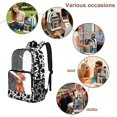 thumbnail image 5 of Whosucclay Highland Cow Print 17 Inch Travel Backpack, Wide Shoulder Straps Transparent School Bag, Side Net Pocket Design See Through Bag for Elementary, 5 of 10