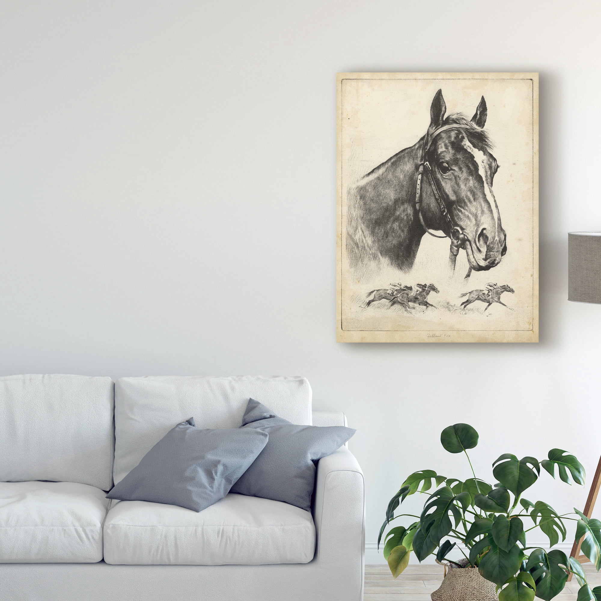 Trademark Fine Art 'Gallant Fox' Canvas Art by R.H. Palenske