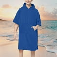thumbnail image 2 of Agkizg Plus Size Women's Fleece Lined Bathrobe,Long Robes for Women's House Robes,Womens Hooded Long Sleeve Cape Robe with Pockets Solid Color Soft Warm Bathrobe Sleepwear Loungewear, 2 of 3