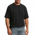 thumbnail image 2 of Qiyinn Men's Heavy Weight Crew Neck T-Shirt Mens Premium Cotton Tee, 2 of 5
