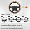 thumbnail image 3 of XMXT Lovely Claw Footprint Pattern Steering Wheel Cover, Elastic Non-Slip Universal Fit Car Decor Accessories Protector for Auto SUV Trucks, 3 of 8