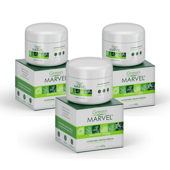 Green Marvel Bálsamo Herbal 3 pack de 120 gr