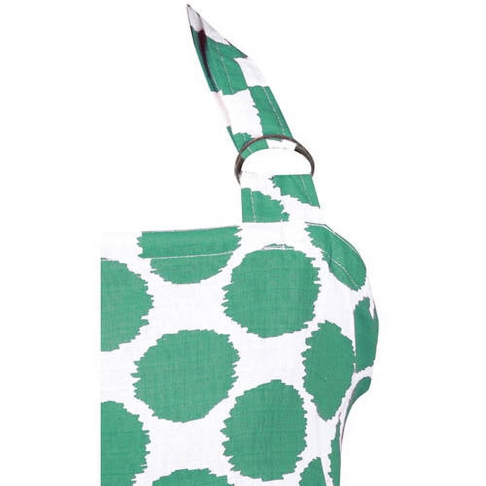 Bacati Ikat Mint Dots 100 Percent Cotton Breathable Muslin Breastfeeding/Nursing Privacy Cover