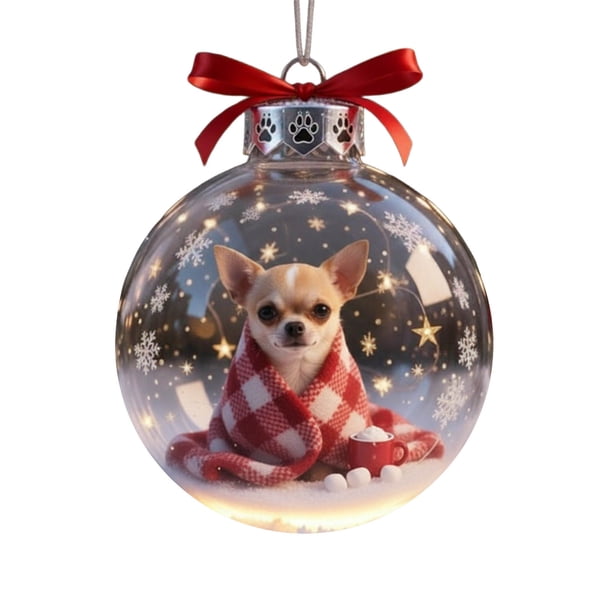 Lindo perro plano acrlico decoracin 8cm