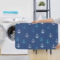 thumbnail image 7 of Bathroom Rugs Sets 3 Piece - ship anchor navyblue cool Absorbent Non Slip Bath Mats, U-Shape Toilet Lid Cover, Contour Mat, Soft Washable Shower Mats Bath Rug Mat for Bathroom Tub Toilet, 7 of 7