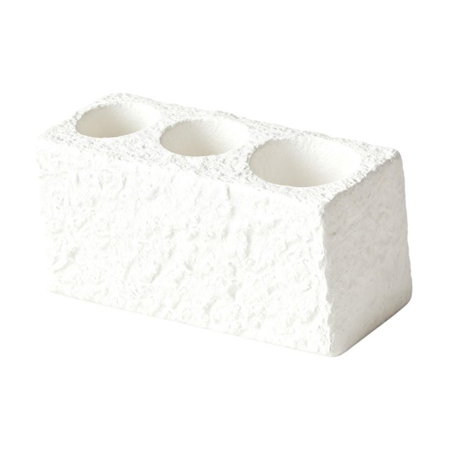 Soporte para Cepillos de Dientes, Organizador de 3 Compartimentos, Almacenamiento para Brochas de Maquillaje, Ideal para Encimeras, Baños, Dormitorios Blanco
