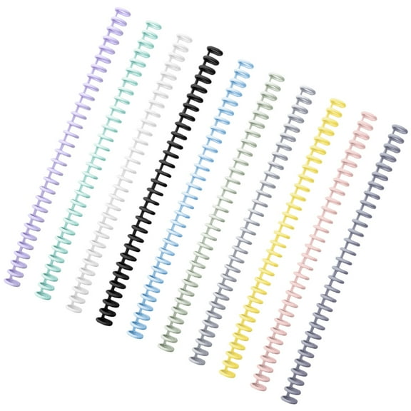 10 Pcs Loose-Leaf Ring Binding Removable Binder Rings Planner Fashion Note Pads Book Circle Hole Punch