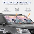 thumbnail image 7 of Picia Mist Sunflower Skull 2 Piece Car Windshield Sun Shade Foldable | Foldable Sun Shield for Front Window Blocks UV Rays and Keeps Your Vehicle Cool-Small, 7 of 7