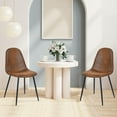 thumbnail image 2 of Juego de 4 sillas de Comedor de Estilo Moderno, cómoda Silla Lateral con Asiento de Tela, Patas Doradas de Metal Resistente para Cocina, Sala de Estar, recámara, 2 of 3