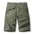 thumbnail image 5 of lcziwo Beach Shorts for Men Big and Tall Summer Casual Cargo Shorts with Multiple Pockets Solid Color Hiking Fishing Chino Shorts Army Green XXXXXL, 5 of 9