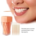thumbnail image 3 of 200 palillos de dientes de plástico de doble punta para limpieza bucal., 3 of 9