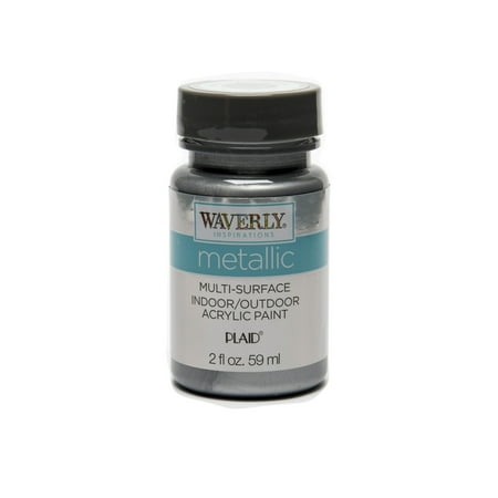 Waverly Inspirations 2 Fl. Oz. Multi-Surface Metallic Silver Acrylic Paint