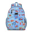 thumbnail image 1 of Cartoon Car Toddler Backpack Adjustable Padded Straps Chest Buckle Water-Resistant Durable School Backpack, 1 of 2
