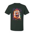 thumbnail image 2 of Wild Bobby, Tiger Growling Colorful Trippy Tie Dye Animal Lover Men's Graphic T-Shirt, Forest Green, Small, 2 of 3