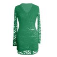 thumbnail image 5 of Adeawade Dresses For Women 2026 Elegant Classy V Neck Long Sleeve Lace Bodycon Party Dress Fall Winter Occasion Stylish Commute And Outings Wear Green 2Xl, 5 of 7