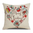 thumbnail image 2 of Toystoory Funda de almohada navideña con estampado navideño, funda de almohada decorativa para sofá, funda de almohada decorativa para el Kits de decoración para fiestas No.14, 2 of 6