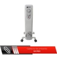thumbnail image 3 of Calefactor de Ambiente Reacondicionado IUSA 1500 W de Piso 3 Niveles de Potencia Portátil con Ruedas, 3 of 9