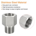 thumbnail image 4 of Uxcell 3/8 PT Male to 3/8 PT Female Stainless Steel Pipe Fitting Reducing Hex Bushing, 4 of 5