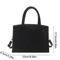 thumbnail image 3 of OCCOA Shiny Patent Leather Women Purses Satchel Handbags Ladies Fashion Top Handle Handbags Crossbody Shoulder Bags,Black, 3 of 6