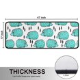 thumbnail image 5 of Kitchen Rugs Sets Of 2,Cute Green Hedgehog Anti Fatigue Kitchen Mat Rugs Non Slip Washable,Decorative Kitchen Floor Mats for Kitchen,Sink,Laundry,17"x47"+17"x47", 5 of 5