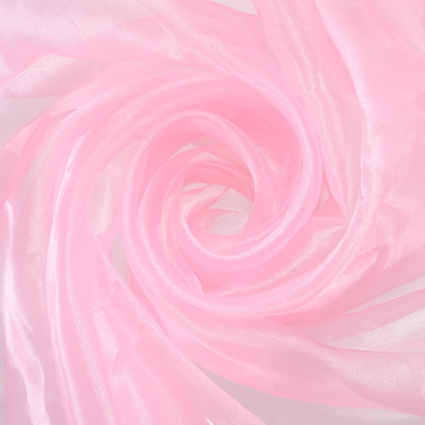 Tela de Tul de Organza Uxcell Cristal Transparente y Sedoso para Correr Mesa de DIY, Rosa