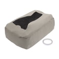 thumbnail image 1 of Cubierta de consola central Unique Bargains para Chevrolet Silverado de cuero de microfibra con cremallera gris, 1 of 6