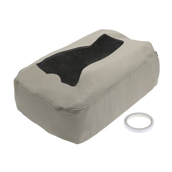 Unique Bargains Center Console Cover for Chevrolet Silverado Microfiber Leather With Zipper Grey