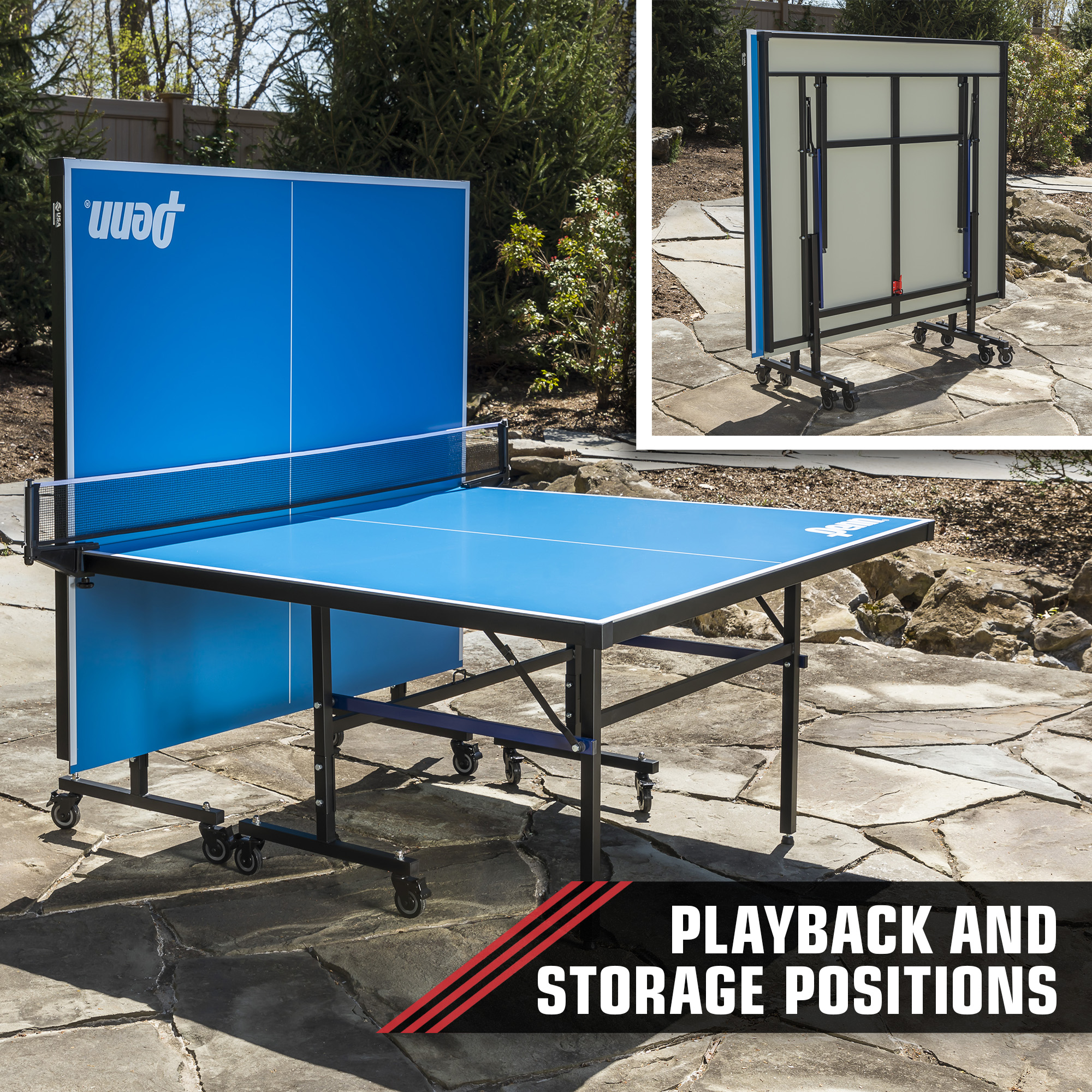 Penn Acadia Outdoor Table Tennis Table with Cover; 10 Minute Setup - image 4 of 11