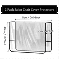 thumbnail image 2 of HOT 2 Pack Salon Chair Cover Protectors,Clear Square Hairdressing Back Covers for Fits Most Standard Chairs, 2 of 7