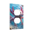 thumbnail image 6 of Zufioo Cute Underwater Axolotl Print Switch Wall Plate, Dustproof and Heat-resistant Decorative Wall Switch Cover, Suitable for Residential and Commercial Areas-Mid-size, 6 of 8