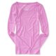 thumbnail image 1 of Camiseta básica Core Scoop de Aeropostale para mujer, rosa, grande Aeropostale Camiseta básica, 1 of 2