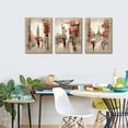 thumbnail image 2 of Paris Decor Canvas Prints Paris Street Painting Eiffel Tower Oil Painting Romantic Couple Walking in Rain New York Wall Art for Living Room Decoration, 2 of 6