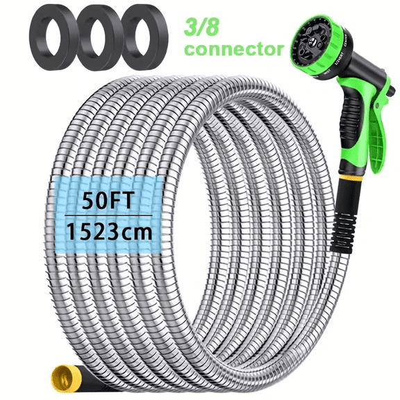 50ft Stainless Steel Garden Hose