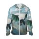 thumbnail image 1 of Fotbe Cloud Sky Green Dragon Chaqueta con Protección Solar UPF 50+ para Hombre y Mujer, Camisa con Capucha y Bolsillos-Large, 1 of 7
