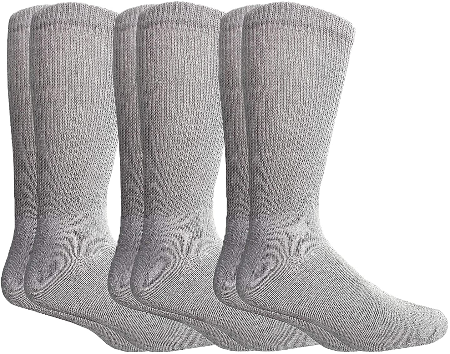 SOCKS'NBULK King Size Cotton Diabetic Crew & Ankle Socks, Big & Tall
