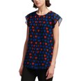 thumbnail image 1 of Blusa con estampado de Corazones DKNY Mujer Multicolor Grande, 1 of 1