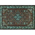 thumbnail image 1 of Ahgly Company Indoor Rectangle Persian Light Blue Traditional Area Rugs, 7' x 9', 1 of 4
