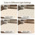thumbnail image 7 of ODIKA 4'x6' Beige Ivory Natural Pattern Washable Area Rug Modern Minimalist Scattered Motif Abstract Non-Slip, Chair-Friendly, Flatwoven for Home Office, Under Desk, 7 of 7
