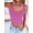 Hot Pink, variant on ANRABESS Crop Tops for Women Square Neck Sleeveless Ribbed Tank Tops Slim Fitted Basic Tee Shirts Cami Summer Clothes White XS