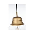 thumbnail image 5 of Living District Kenna 8 Inch Pendant Clear Shade in Satin Gold, 5 of 10