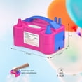thumbnail image 6 of PRI Electric Balloon Pump, Portable Electric Balloon Blower Machine Balloon Air Pump Dual Nozzle Rose Red 110V 600W Balloon Inflator for Party Decorations, 6 of 13