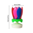 thumbnail image 4 of Candle Cake - Velas electrónicas giratorias de loto - Morado de doble capa Likrtyny Para estrenar, 4 of 7