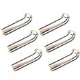 thumbnail image 1 of Billiard Table Bronze Brass Rail,6Pcs Billiard Table Ball Billiard Table Rail Pocket Billiard Table Rail Streamlined Design, 1 of 8