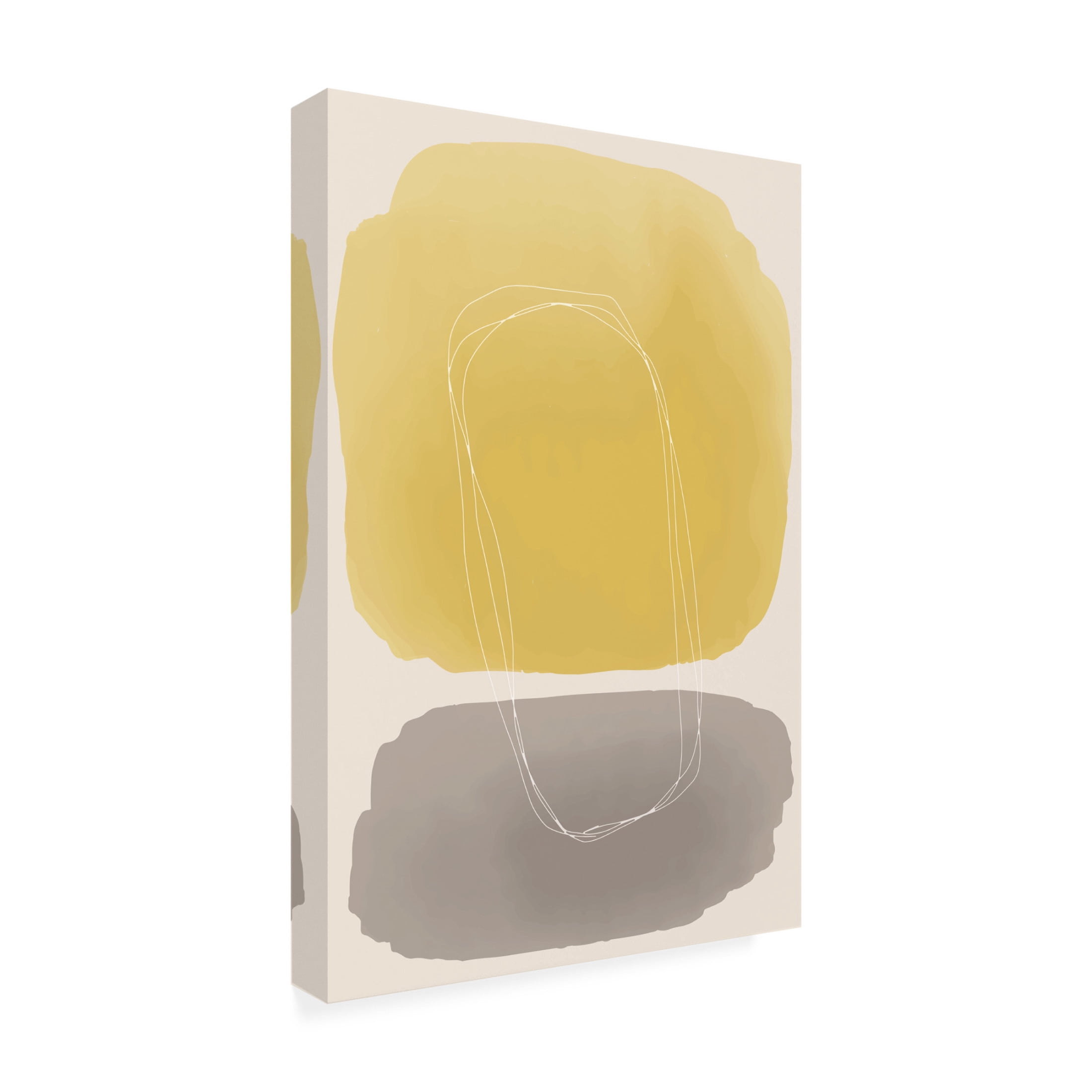 Trademark Fine Art jay stanley  Watercolor Shapes Series 4 Canvas Wall Art