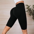 thumbnail image 4 of Women's Workout Gym Shorts, High Waisted Lifting Scrunch Seamless Booty Shorts Black XXXL, 4 of 5