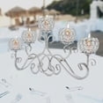 thumbnail image 3 of 5 Arms Crystal Candle Holders, Crystal Candle Rack, Tabletop Candle Stands for hotels, restaurants, weddings, parties, celebration, 3 of 15