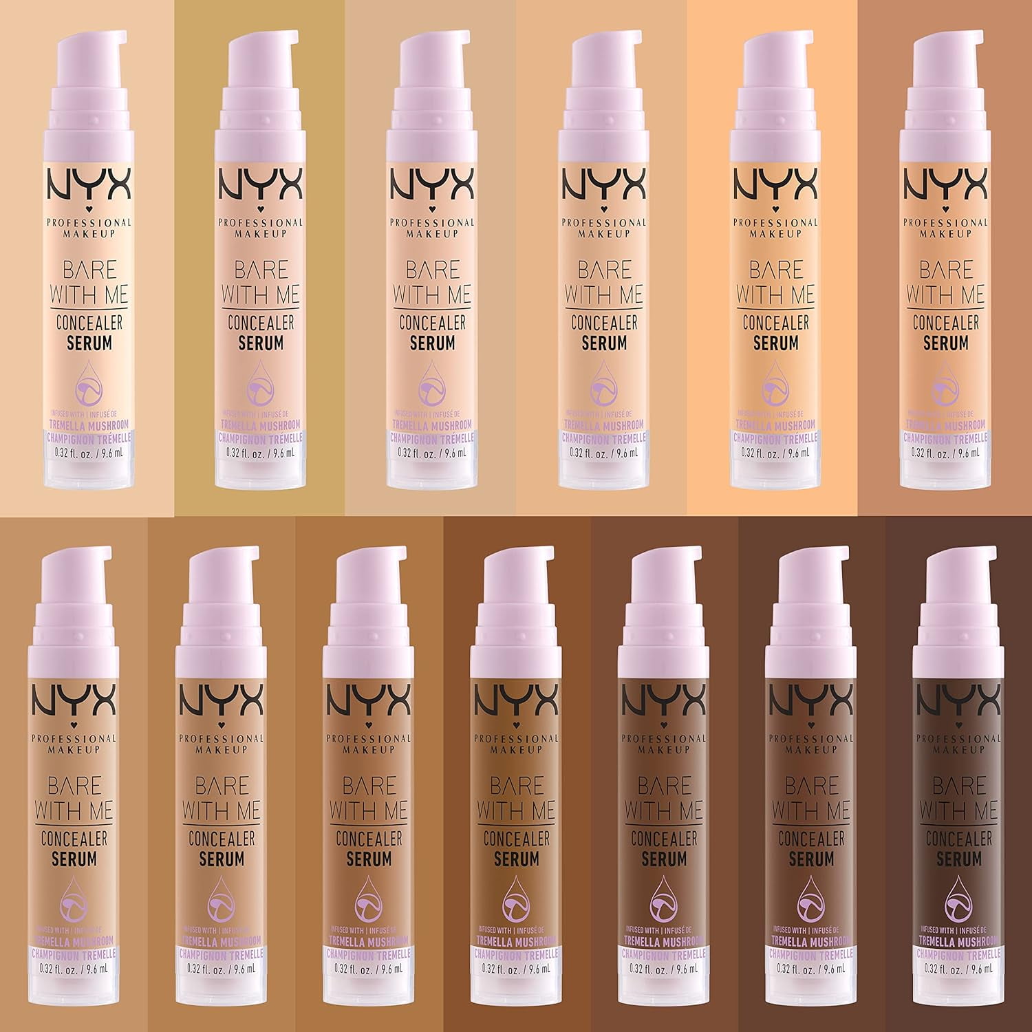 NYX Professional Makeup Concealer Coverage, fl 0.32 Sand, Medium Serum, Me Bare oz With