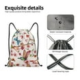 thumbnail image 6 of Bingfone Watercolor Floral With Butterflies Drawstrings Backpacks Bags For Men Women Gym Drawstrings Bag, 6 of 9