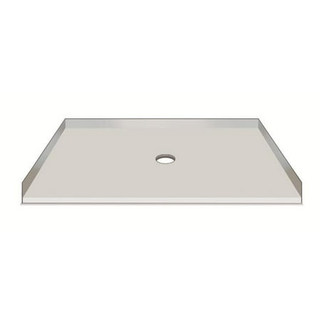 American Bath Factory S54361TP-C 54 x 36 in. Single Ready To Tile Shower Pan, 1 in. (Best Shower Pan Material)