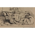 thumbnail image 2 of Benjamin Robert Haydon 14x10 Black Ornate Wood Framed Double Matted Museum Art Print Titled: The Murder of Duncan - Macbeth Stabbing Duncan (Between 1809 and 1811), 2 of 5